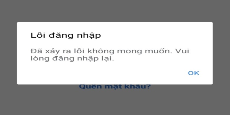 Vấn đề thường gặp khi đăng nhập B8B